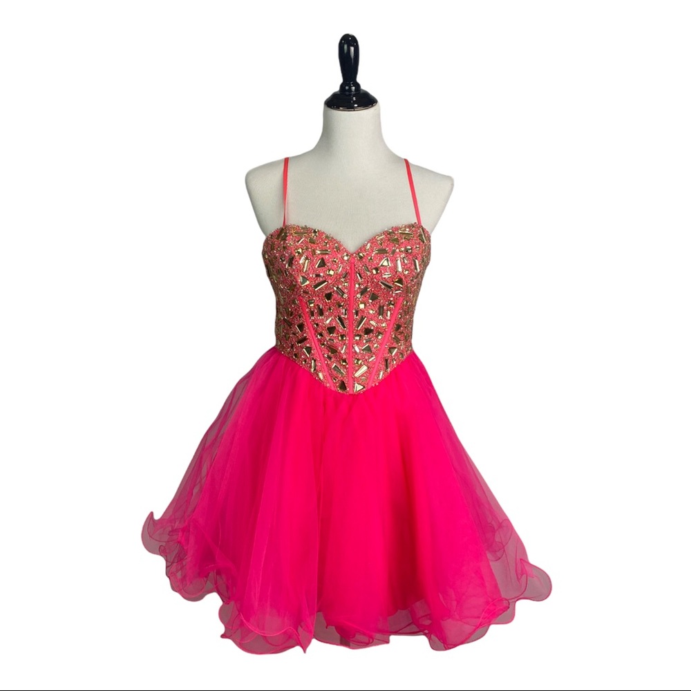 Dave & Johnny Corset Prom Dress Homecoming 7/8